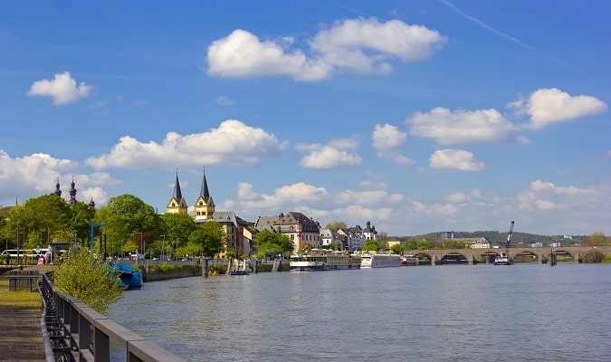 Rio Reno em Koblenz
