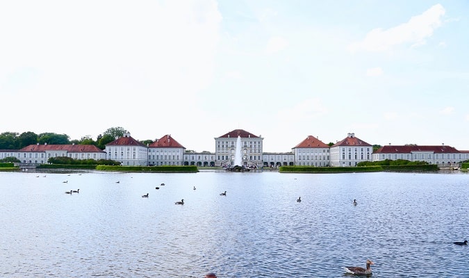 Lindo palácio em Munique