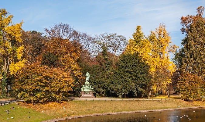 Parque em Düsseldorf