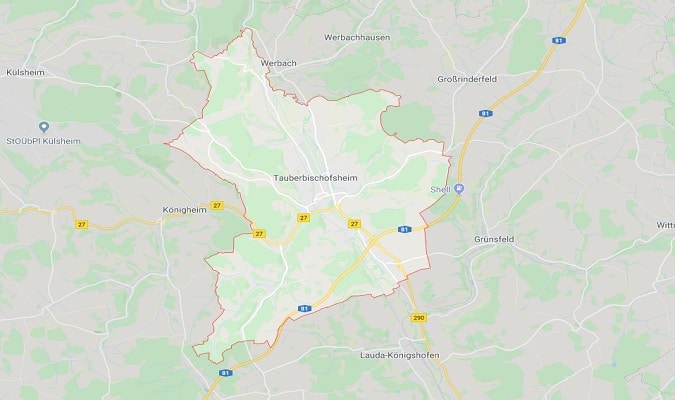 Mapa Tauberbischofsheim Atrações