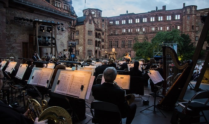 Festival no Castelo em Heidelberg