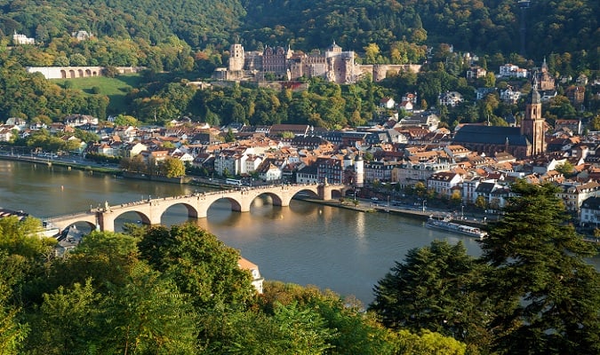 Vista panorâmica de Heidelberg