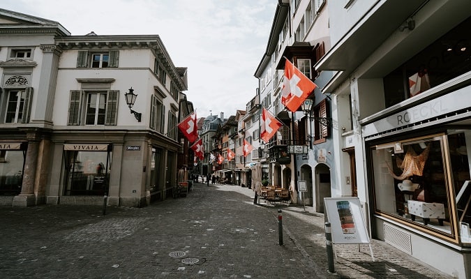 Rua em Zurique
